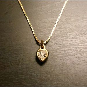 Christian Dior Heart jeweled Necklace.